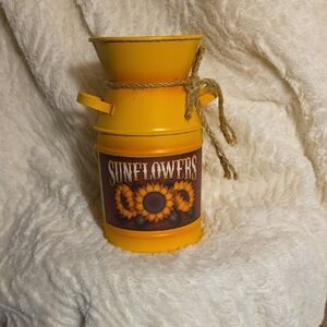 Yellow Sunflower Decorative Vase